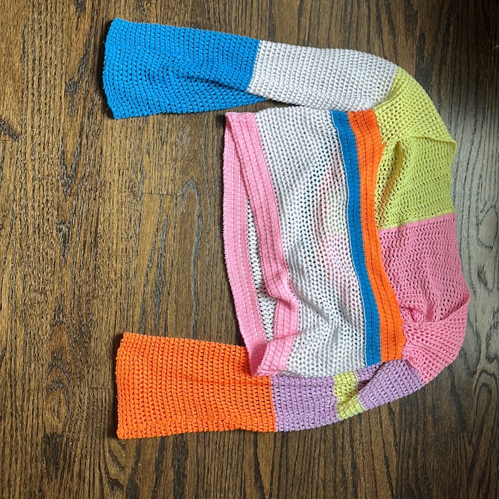 color block sweater